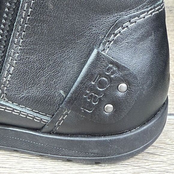 Taos Select Women’s Sz 6 Black Leather Double Side-Zip Pull On Ankle Boots - Picture 11 of 12